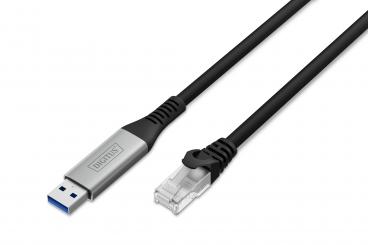USB-A - RJ45 Ethernet cable, 1Gbit/s, 2m 