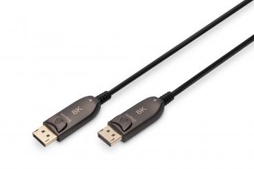 DisplayPort AOC Hybrid Fiber Optic Cable, UHD 8K, 20 m 