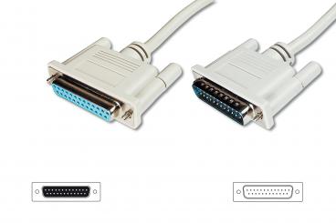Datatransfer extension cable, D-Sub25/M - D-Sub25/F 