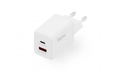 45W USB GaN Charger, 1x USB-C, 1x USB-A 