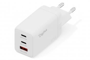 67W USB GaN Charger, 2x USB-C, 1x USB-A 