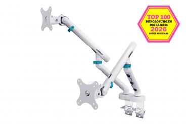 Dual design monitor mount, 2x 35", 2x 10 kg 