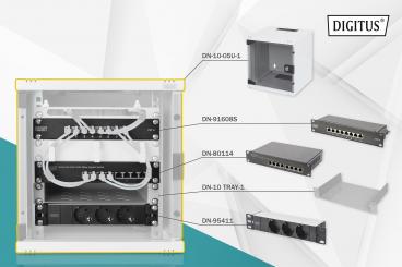 Network Set - 254 mm (10") - 6U, 312 x 300 mm (W xD) 