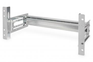 482.6 mm (19") rack-mount DIN rail panel, 4U 