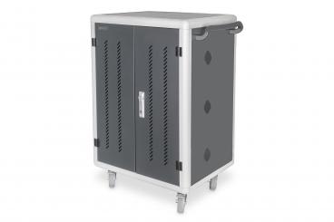 Mobile charging cabinet for 30 laptops/tablets up to 16 inches, data synchronization, UV-C, USB-A 