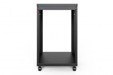 Universal 19-Inch Equipment Rack with Castors, 16U 