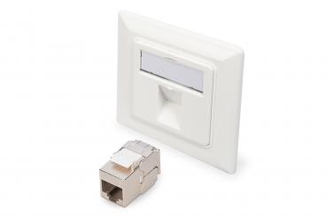 50x50 Front Panel, Center Panel with 1x DN-93615-S Keystone Module 