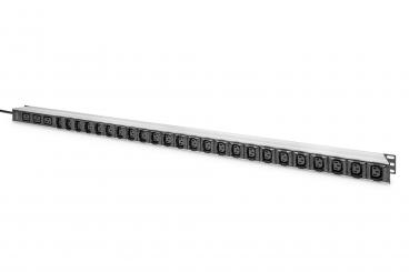 Basic IT PDU, 1-phase 16 A, 24 x C13, 3 x C19, 3 m supply cable, IEC 60309 16 A plug 