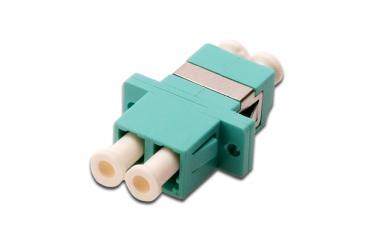 Fiber optic coupling, duplex, LC to LC, MM OM3 